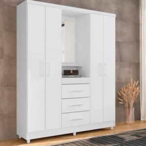 Guarda-Roupa Capelinha Lyon 4PT 3GVT